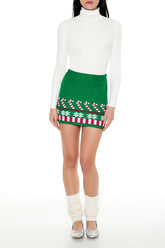 Christmas Sweater-Knit Mini Skirt | Forever 21 Womens