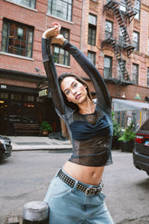 Denim Print Off-the-Shoulder Top | Forever 21 Womens