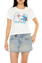 Smurf Feelin Frosty Baby Tee | Forever 21 Womens