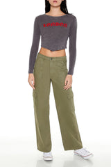 London V-Cut Cropped Tee | Forever 21 Womens