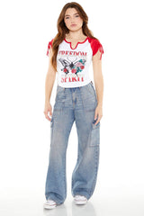 Feel The Power Graphic Raglan Tee | Forever 21 Womens