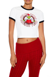 Extra Grinchy Ringer Baby Tee | Forever 21 Womens