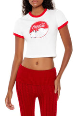 Coca-Cola Snow Ringer Baby Tee | Forever 21 Womens