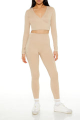Active Seamless Surplice Crop Top | Forever 21 Womens