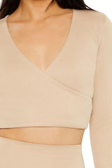 Active Seamless Surplice Crop Top | Forever 21 Womens