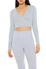 Active Seamless Surplice Crop Top | Forever 21 Womens