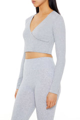 Active Seamless Surplice Crop Top | Forever 21 Womens