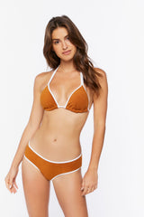 Contrast-Trim Hipster Bikini Bottoms | Forever 21 Womens