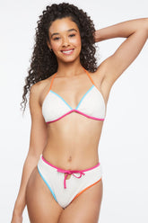 Contrast-Trim Hipster Bikini Bottoms | Forever 21 Womens
