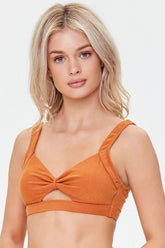 Terry Cloth Cutout Bikini Top | Forever 21 Womens