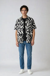 Zebra Print Button-Front Shirt | Forever 21 Mens