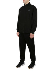 Big & Tall Fully Open Zipper Tracksuit in Black | Forever 21 Mens