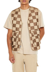 Checkered Cargo Vest | Forever 21 Mens