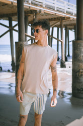 Reworked Striped Drawstring Shorts | Forever 21 Mens