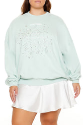 Plus Size Beaded Sagittarius Pullover - Forever 21