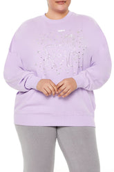 Plus Size Beaded Aries Pullover - Forever 21