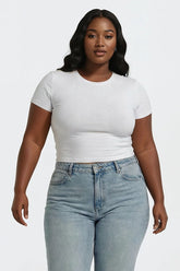 Plus Size Cropped Basic Tee - Forever 21