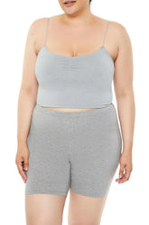 Plus Size Seamless Cropped Cami - Forever 21
