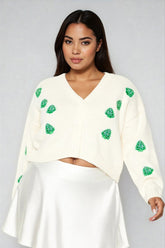 Plus Size Christmas Tree Cardigan Sweater - Forever 21