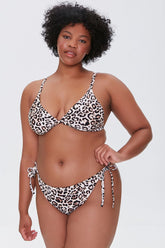 Plus Size Leopard Bikini Bottoms - Forever 21