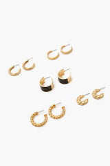 Enamel Hoop Earring Set - Forever 21