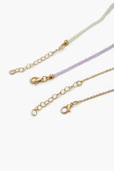 Butterfly & Bead Necklace Set - Forever 21