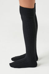 Cable Knit Knee-High Socks - Forever 21