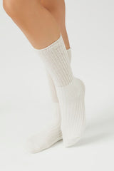Cotton-Blend Crew Socks - Forever 21