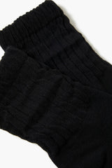 Crinkle Ribbed Knit Crew Socks - Forever 21