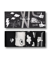 4-Pack Black And White Socks Gift Set Multi - Forever 21