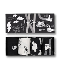 4-Pack Black And White Socks Gift Set Multi - Forever 21
