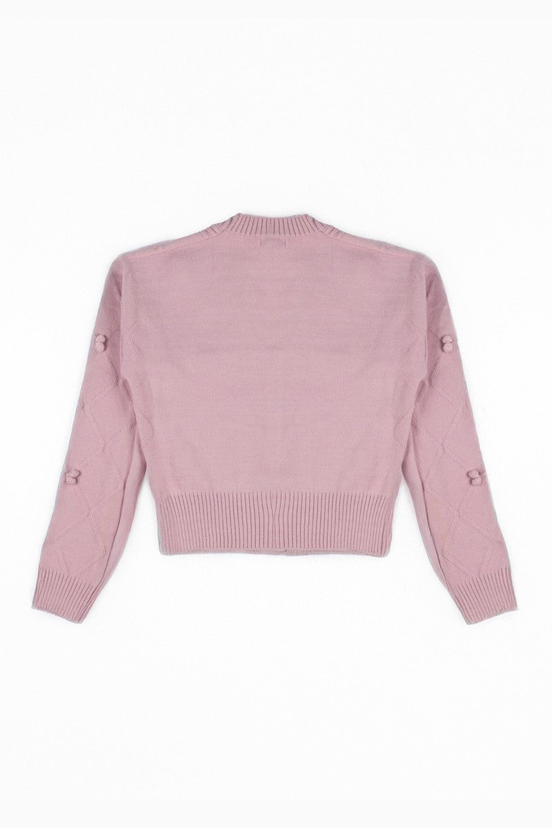 Bow Applique Cropped Cardigan Sweater | Forever 21 Womens