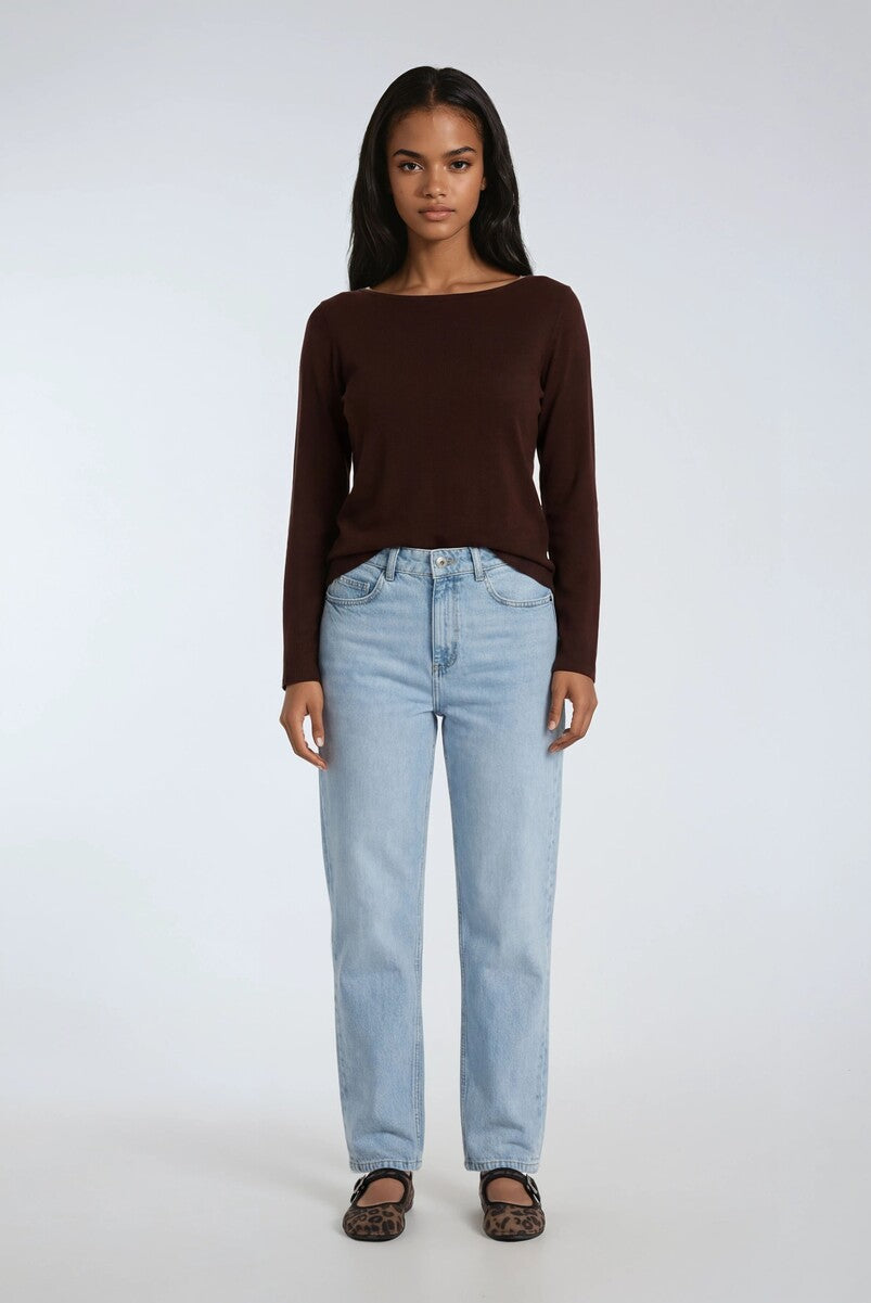 Boat Neck Long-Sleeve Top | Forever 21 Womens