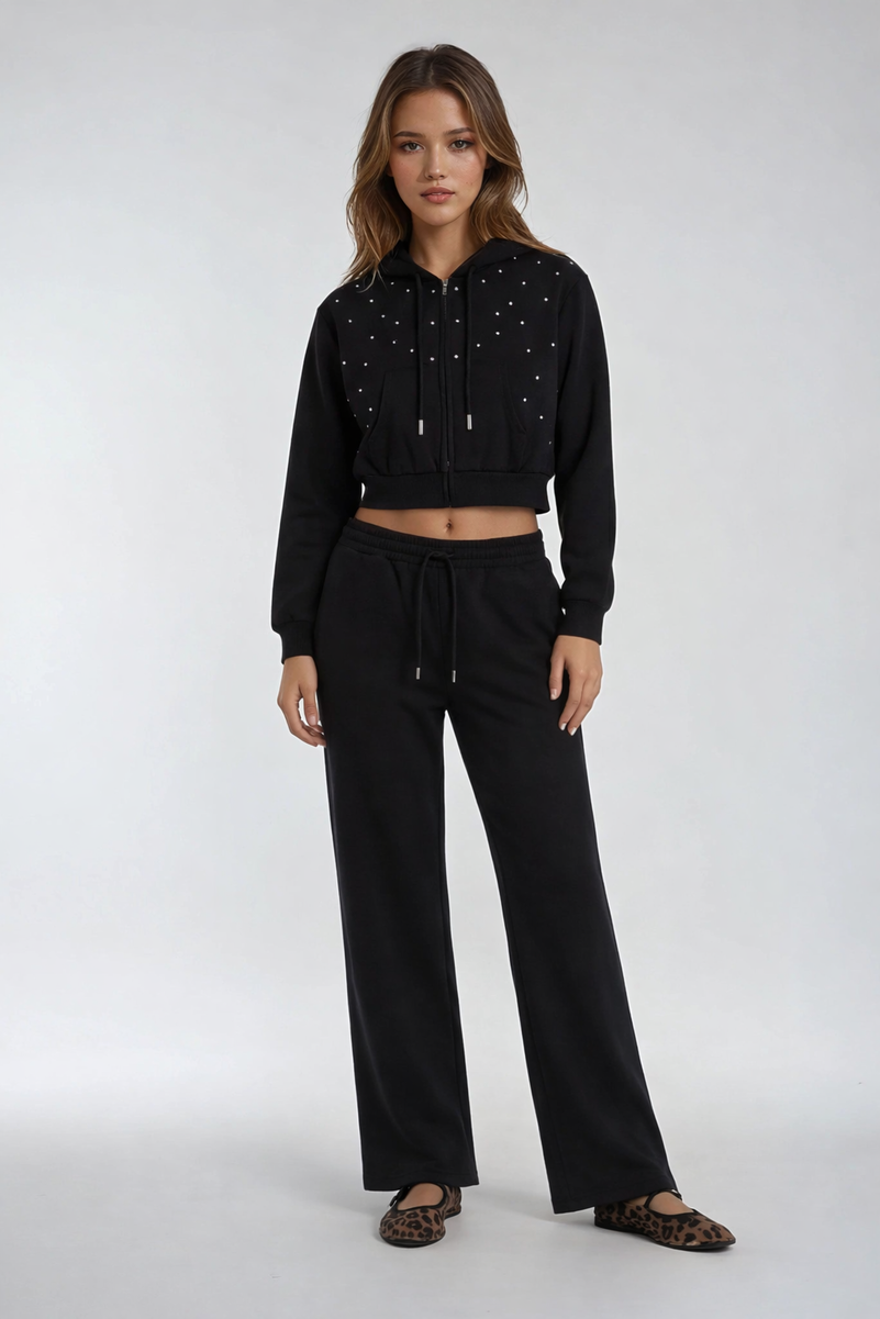 Cropped Embellished Hoodie | Forever 21 Womens