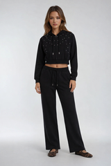 Cropped Embellished Hoodie | Forever 21 Womens