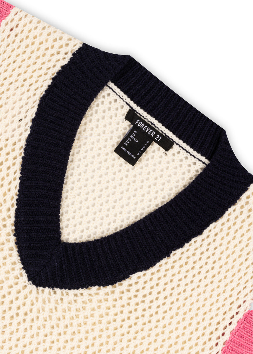 Colorblock V-Neck Sweater Vest | Forever 21 Womens