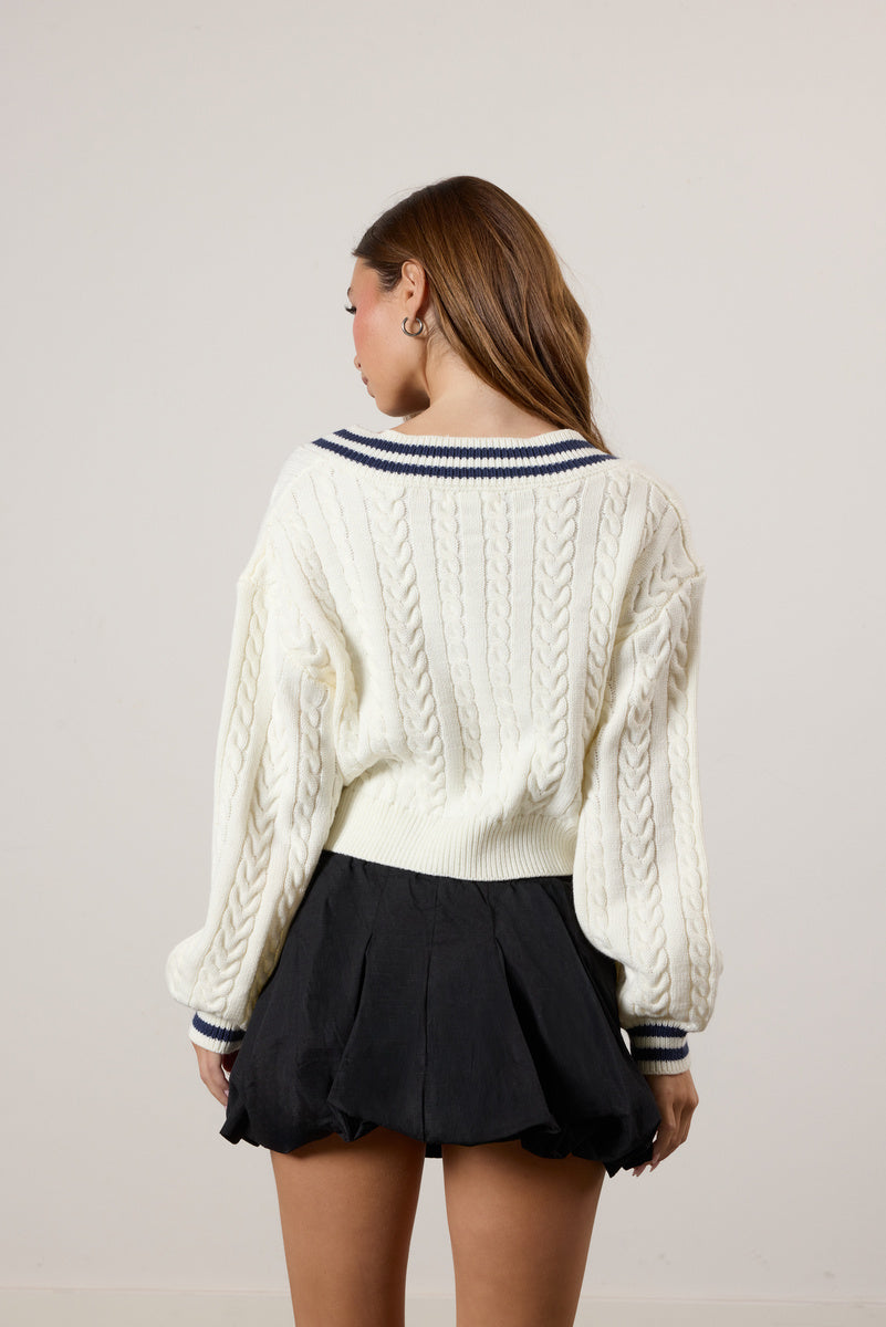 Cropped Varsity Sweater | Forever 21 Womens