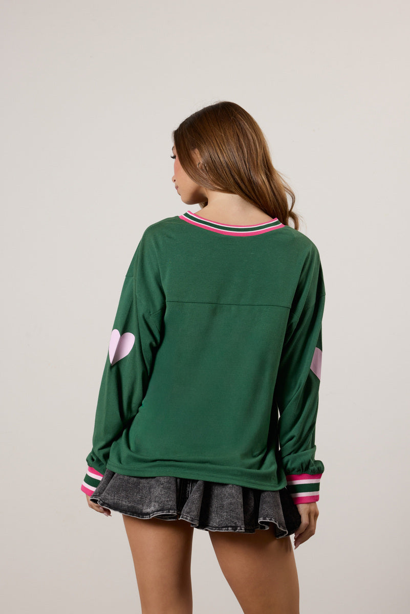 Brooklyn Long Sleeve Graphic Jersey | Forever 21 Womens