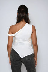 Asymmetrical One-Shoulder Ruched Top | Forever 21 Womens