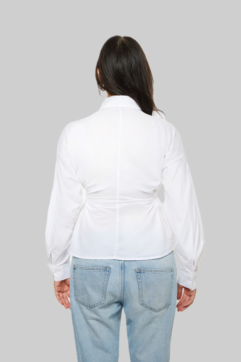 Cinched Cutout Button-Up Shirt | Forever 21 Womens
