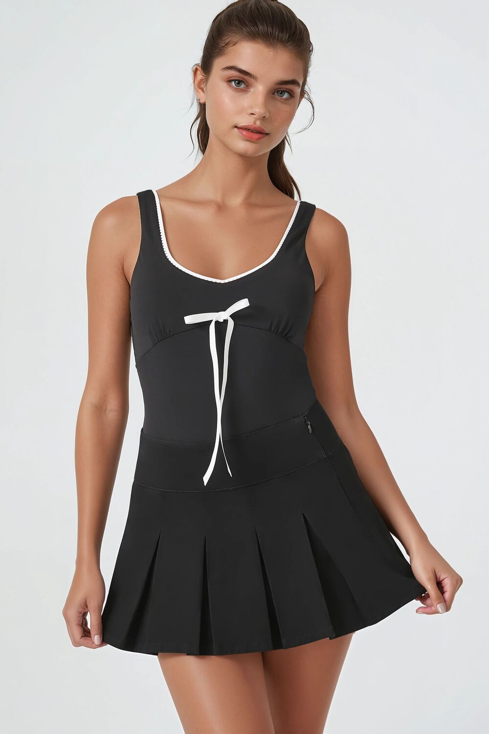 Bow Ricrac-Trim Bodysuit | Forever 21 Womens