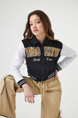 Brooklyn Zip-Up Bomber Jacket | Forever 21 Womens