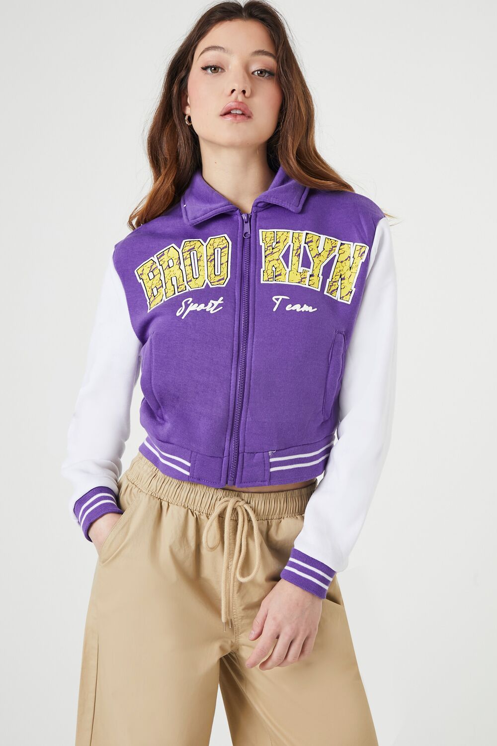 Brooklyn Zip-Up Bomber Jacket | Forever 21 Womens