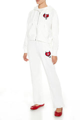 Embroidered Devil Heart Sweatpants | Forever 21 Womens