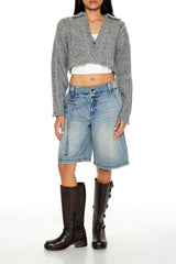 Cable Knit Sharkbite Half-Zip Sweater | Forever 21 Womens