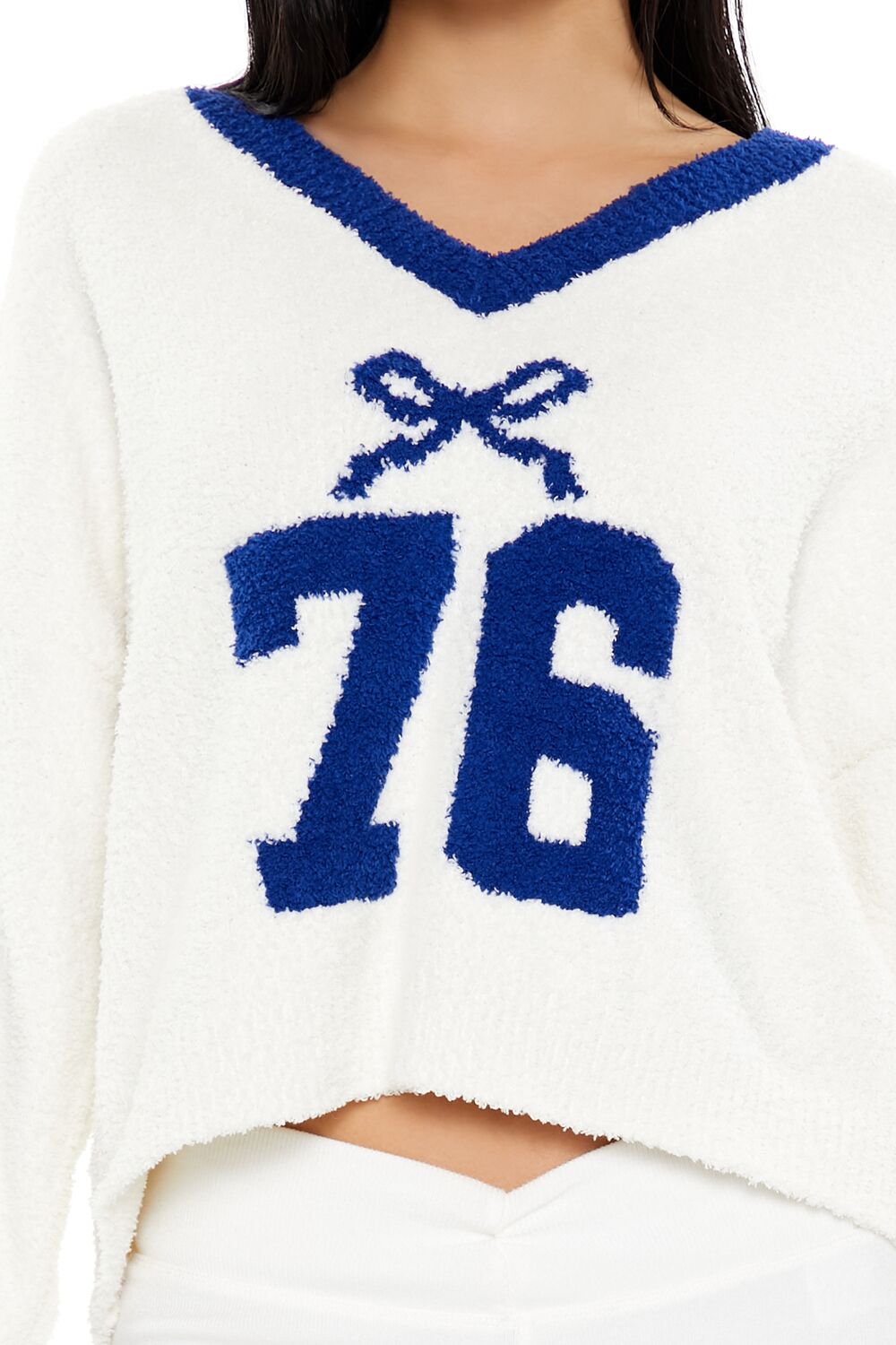 Bow 76 Fuzzy Knit Sweater | Forever 21 Womens