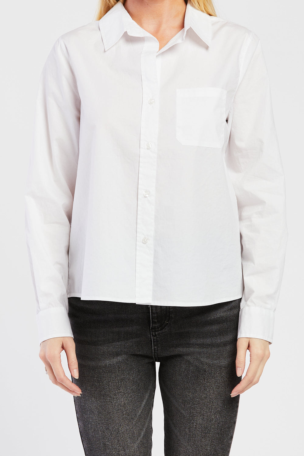 Chelina White Shirt with Long Sleeves | Forever 21 Womens