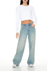 Cropped Cable Knit Sweater | Forever 21 Womens