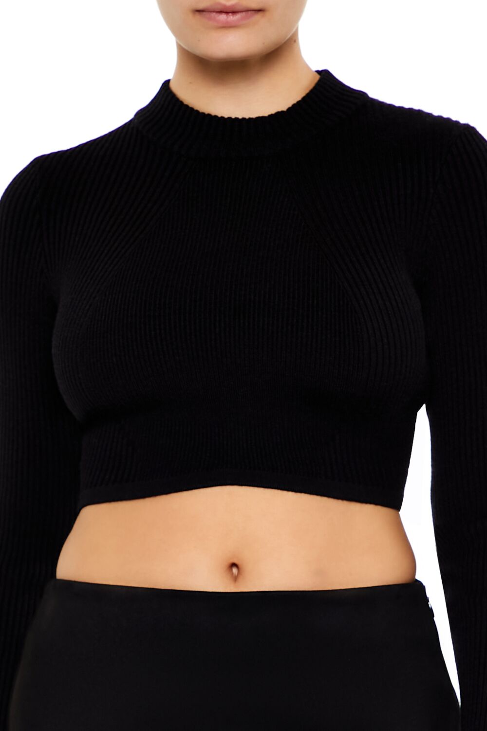 Cropped Mock Neck Sweater | Forever 21 Womens