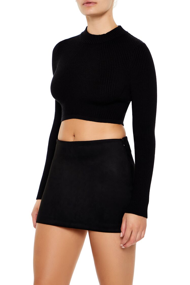 Cropped Mock Neck Sweater | Forever 21 Womens